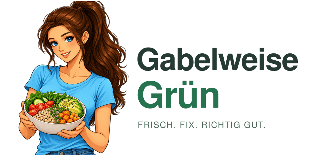Illustration und Logo Gabelweise Grün – Frisch. Fix. Richtig gut.